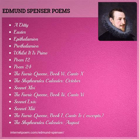 Edmund Spenser Poems