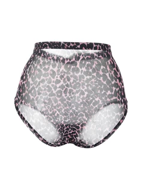 Marlies Dekkers Sheer Leopard Print Briefs Farfetch