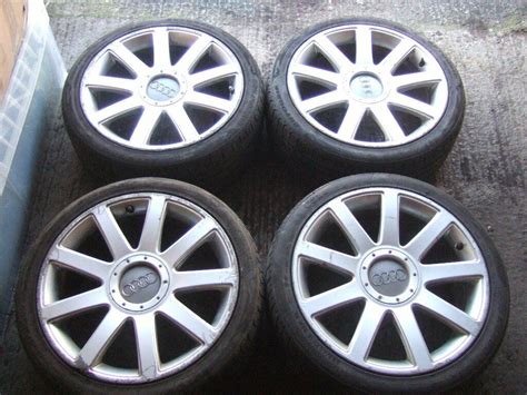 18 Genuine Audi Tt Alloy Wheels 5x100 Volkswagen Golf Mk4 Bora Postage Available In