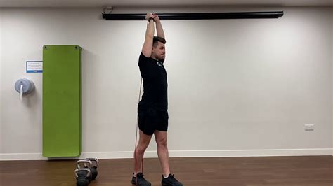 Band Overhead Tricep Extension Youtube