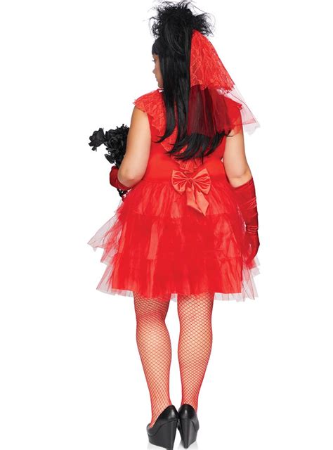 Plus Size Red Bride Halloween Costume Womens Lydia Costume