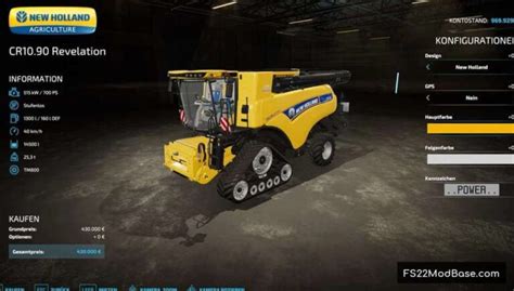 New Holland Cr Revelation Farming Simulator Mod Ls Mod