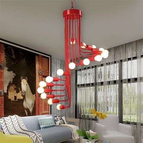 Ava Modern Nordic Spiral Chandelier Warmly