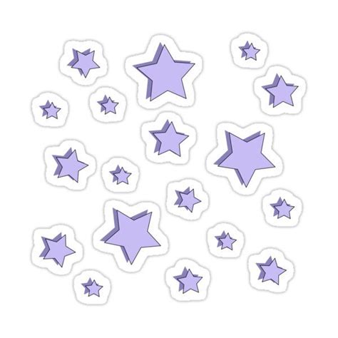 Pastel Purple Star Pack Sticker For Sale By Alexis Tumblr