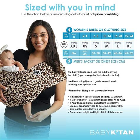 Baby K’tan Pre-Wrapped Ready To Wear - Baby Carrier - Leopard Love ...