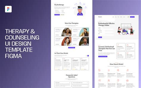 Therapy And Counseling Ui Design Template Figma