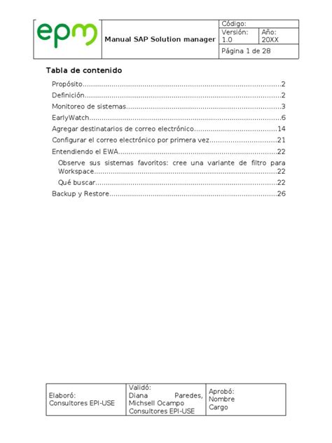 Manual SAP Solman | PDF | Apoyo | Sap Se 