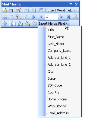 Insert Merge Fields In Microsoft Word Office Articles