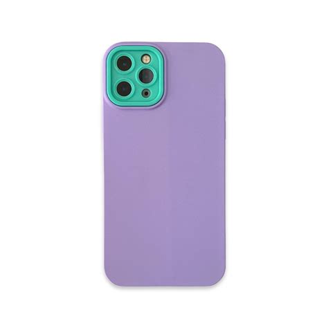 Purple grooved impact-resistant Silicone case for iPhone 12 / 12 ProMax ...