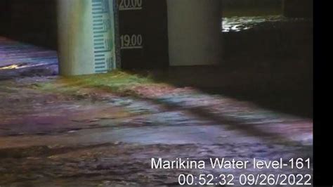 Marikina River On Third Alarm As Water Level Reaches 18 Meters GMA