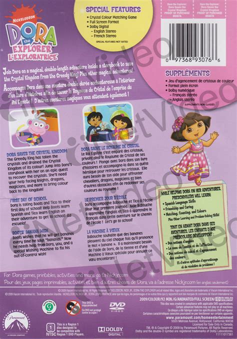 Dora The Explorer Dora Saves The Crystal Kingdom Bilingual On Dvd Movie