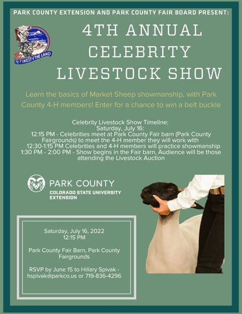 Celebrity Livestock Show Park County Fair