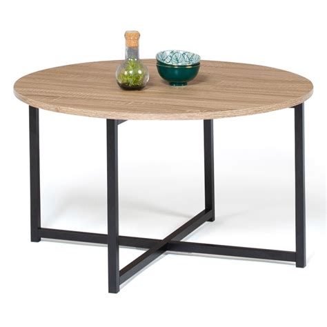 Table Basse Ronde Industrielle Pas Cher 70 Cm DETROIT ID Market