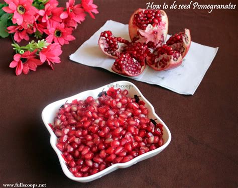 How To De Seed A Pomegranate Full Scoops A Food Blog With Easy