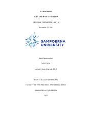 Acid and Base Titration in Chemistry Lab: Determining Acetic | Course Hero