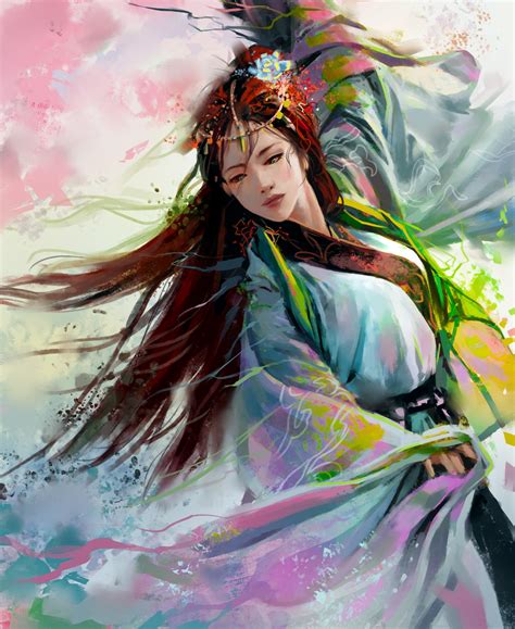 Hanfu Chinese Dress Fantasy Art Artwork Hd Wallpaper Rare Gallery