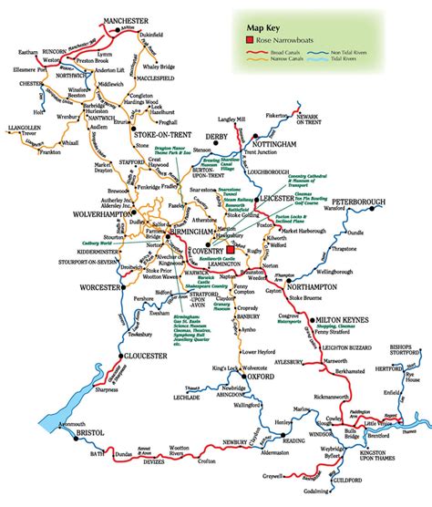 Suggested Routes Rose Narrowboats