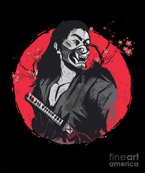 Japanese Art Warrior Samurai Shinobi Ninja Yakuza T Digital Art By