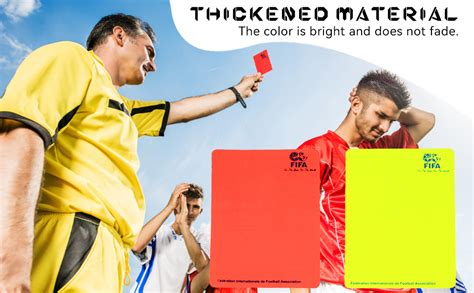 Geoyien Tarjetas Arbitro Futbol Silbato Arbitro Juego De Tarjetas De