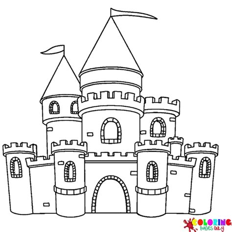 Disegni Da Colorare Del Castello Coloringpagesonly