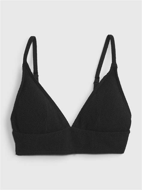 Rib Plunge Bikini Top Gap