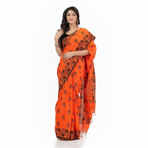 DB DESH BIDESH Women S Pure Cotton Sreemoyee Design Handloom Saree With