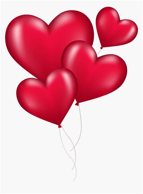 Two Heart Emoji Transparent Red Heart Png Clipart Heart Balloons Png