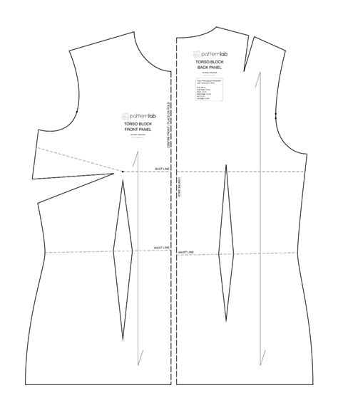 Basic Sewing Patterns and Slopers To Fit Your Measuremnts - PatternLab | Sewing tops, Sewing ...