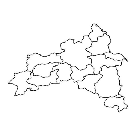 Eastern Anatolia region map, administrative divisions of Turkey. Vector ...