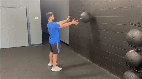 Standing Med Ball Chest Pass Achieve Sports Performance And Personal Training Youtube