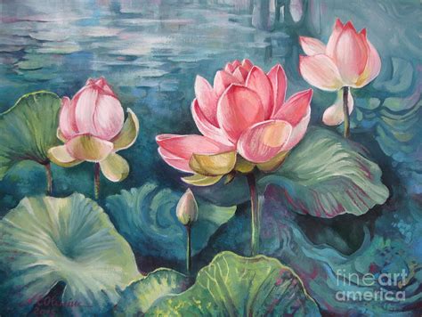 Lotus Blossom Painting at PaintingValley.com | Explore collection of Lotus Blossom Painting