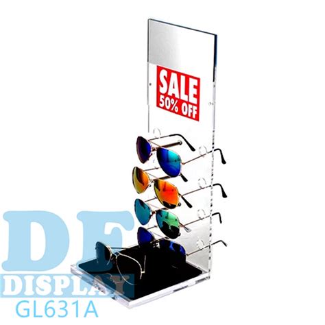 Transparent Glasses Stand Clear Acrylic Sunglasses Display Stand