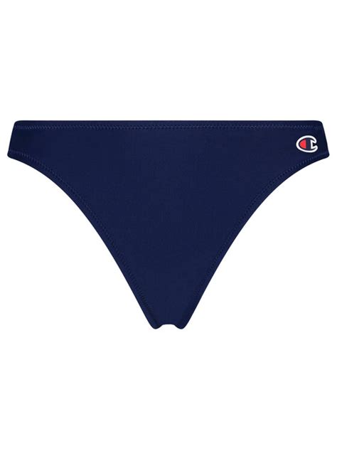 Champion Dół od bikini Graphic Stripe Double Strap Granatowy Modivo pl