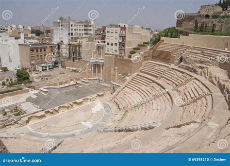 Roman Amfitheater In Cartagena Spanje Stock Foto Image Of Europa