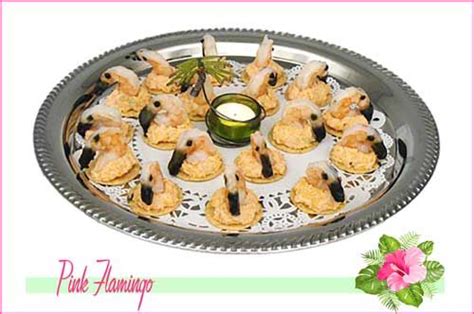 Pink Flamingo Shrimp Food Luau Food Party Food Themes