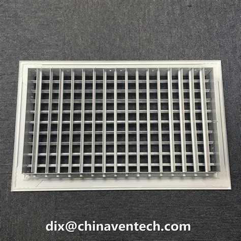 Ventech Size Customized Aluminum Ceiling Mounted Supply Air Register Double Deflection Grille