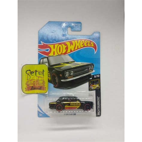 Jual Hot Wheels Hotwheels Momo Datsun Exclusive Recolor Hitam Black Shopee Indonesia