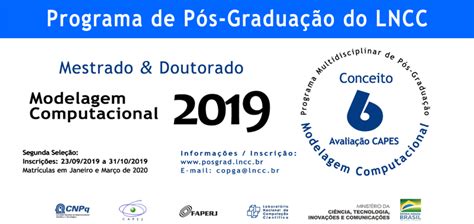 LNCC abre inscrições para os cursos de Mestrado e Doutorado