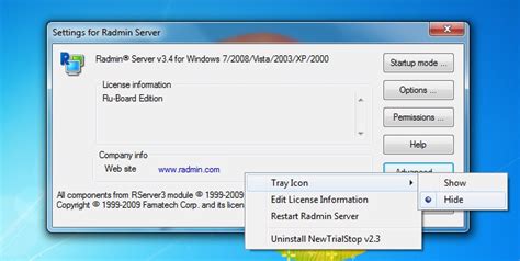 Network Gallery: Famatech Radmin 3.4 Full No Tray Icon Hidden