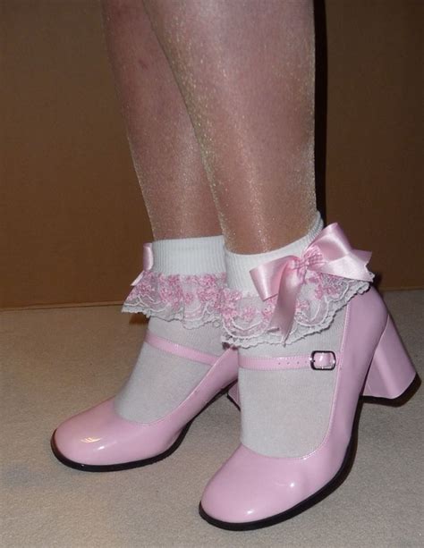 Frilly Socks And Pink Mary Janes