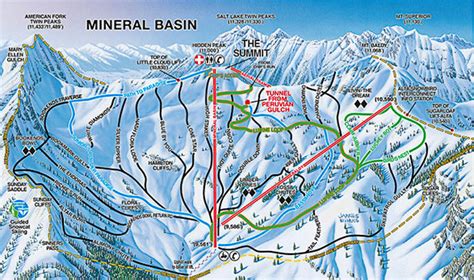 Utah Ski Maps | Snowbird Ski Resort Trail Map