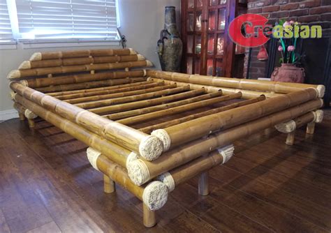 Bamboo Bed Frame Queen Kaido | bamboocreasian.com