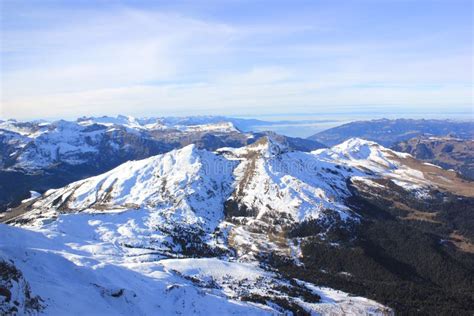 Mountains in the Bernese Oberland in Winter Stock Image - Image of ...