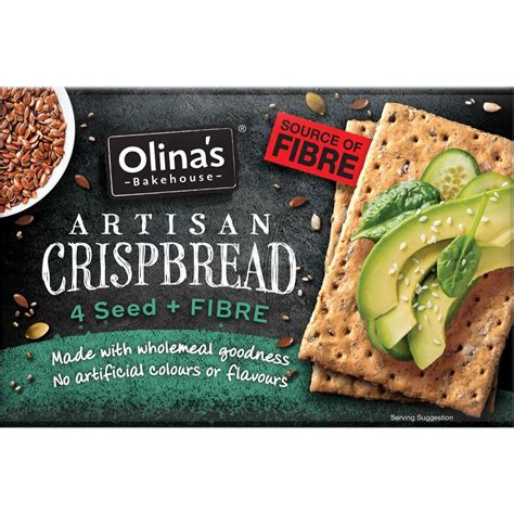 Olina S Bakehouse Artisan Crispbread Seed Fibre G Woolworths