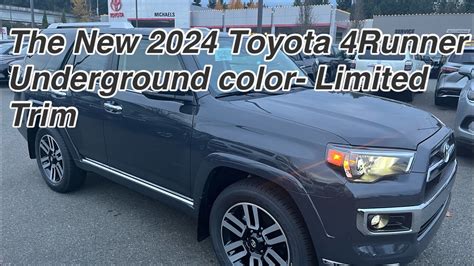 2024 Toyota 4runner Underground Color - Tedi Abagael