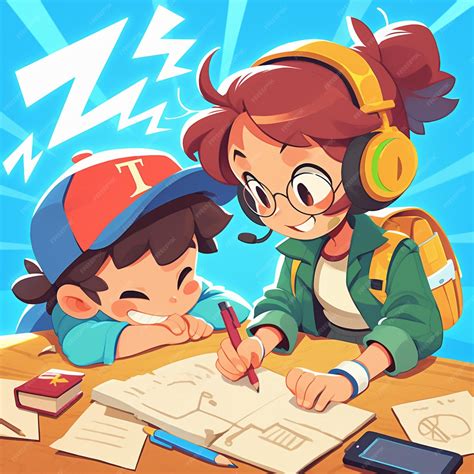 Premium Vector | Kids Choosing Elective Classes