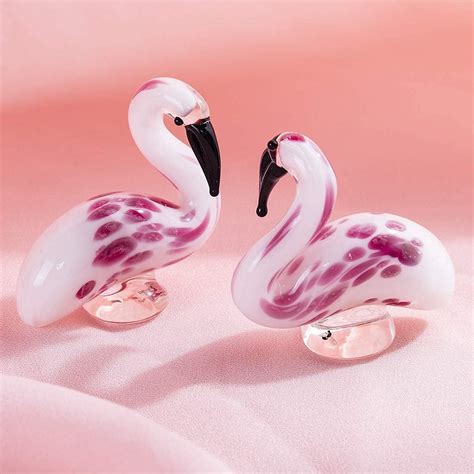 Amazon Crystalsuncatcher Glass Flamingos Figurine Blown Art