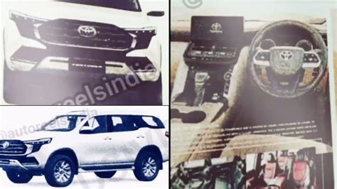 Next Gen Toyota Fortuner Leaked In Brochure Scans Car Blog India