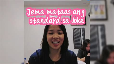 Jema Galanza Mataas Ang Standard Sa Joke Jema Galanza Update Today