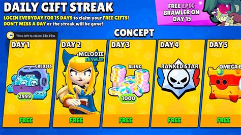 CLAIM NEW FREE GIFTS Brawl Stars FREE QUEST CONCEPT YouTube